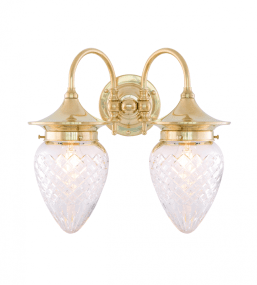 Tigerstedt IP24 Laiton De Karlskrona lampfabrik - F&ouml;r att g&aring; in med kuloledning kompletteras med en distansplatta.