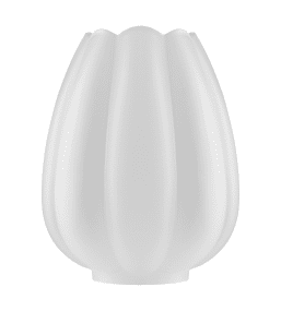 Tulip Glass Shade 85 Blanc mat De Karlskrona lampfabrik - Les formes avec des surfaces à motifs sont nettement plus coûteuses à concevoir et à fabriquer que les abat-jour à symétrie de rotation conventionnels.