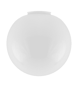 Globe Glass Shade 100/250 Blanc De Karlskrona lampfabrik - Les dômes blancs fermés ne sont devenus courants que dans les années 1920 – avant cela, il s'agissait de verre clair dépoli ou dépoli, qui n'était pas destiné à atténuer la lumière de la lampe à incandescence dans la même mesure.