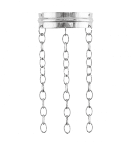 Pendant Chain Extension Nickel De Karlskrona lampfabrik - Peut être utilisé sur toutes les suspensions Karlskrona Lampfabrik pour les rallonger de 25 cm.