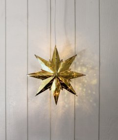 Mini Ø25 Laiton De Star Trading - Belle &eacute;toile de l'Avent qui r&eacute;pand un merveilleux esprit de No&euml;l dans votre maison.