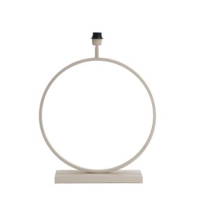Liva 64cm Blanc crémeux pied de lampe De Light & Living - Câble noir, interrupteur et prise inclus.