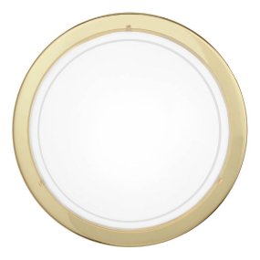 Planet Ø30 Laiton plafonnier De Eglo - Son design minimaliste lui permet de s&#39;int&eacute;grer dans n&#39;importe quelle pi&egrave;ce et de fournir une lumi&egrave;re claire et agr&eacute;able.