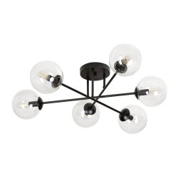 Brendi Ø75 Transparent plafonnier De Emibig Lighting - Avec ces plafonniers, vous pouvez éclairer de manière optimale même les grandes pièces.