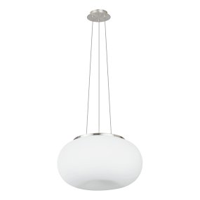 Optica Ø45 Blanc suspension De Eglo - La suspension Optica est un plafonnier moderne et &eacute;l&eacute;gant qui diffuse une lumi&egrave;re douce et agr&eacute;able dans toute la pi&egrave;ce.