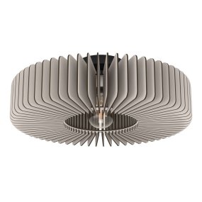 Palombaia Ø50 Gris plafonnier De Eglo - Conçue en mettant l'accent sur la durabilité et l'esthétique moderne, cette lampe est à la fois un point fort du design et un choix respectueux de l'environnement.