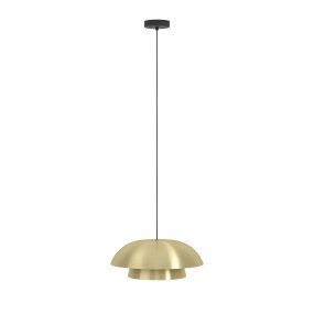 Cenciara Ø40 Laiton suspension De Eglo - Son design sophistiqu&eacute; allie &eacute;clairage fonctionnel et ambiance exclusive, faisant de cette suspension un &eacute;l&eacute;ment de d&eacute;coration &eacute;l&eacute;gant, id&eacute;al par exemple dans un salon ou au-dessus d'une table &agrave; manger.