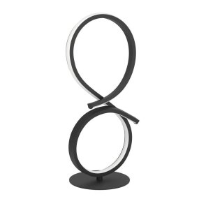 Serpins 40cm Noir lampe de table De Eglo - Le design minimaliste et futuriste de la lampe en fait un ajout &eacute;l&eacute;gant &agrave; toute maison moderne, tandis que sa technologie LED &eacute;conome en &eacute;nergie en fait un choix durable.