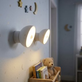 Eidani Pack De 2 Blanc lampe pour enfant De Eglo - Eidani est une lampe LED intelligente et pratique, diffusant une lumière blanche chaude et agréable, idéale comme lampe de chevet, lampe de lecture ou lampe d'orientation.