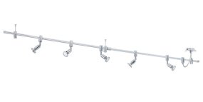 Vilanova 5 Aluminium spot De Eglo - Parfait pour les cuisines, les bureaux à domicile ou pour mettre en valeur des œuvres d'art et des détails intérieurs.