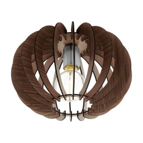 Stellato Ø40 Nature plafonnier De Eglo - La construction innovante &agrave; lamelles de la lampe fait appara&icirc;tre la source lumineuse comme faisant partie du design, ce qui la rend parfaite pour les salons, les chambres ou les salles &agrave; manger.