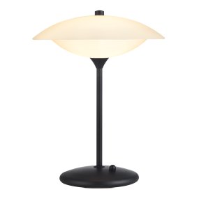 Baroni 40cm Noir De Halo Design - Il y a un interrupteur d'alimentation avec un variateur intégré sur la base de la lampe.
