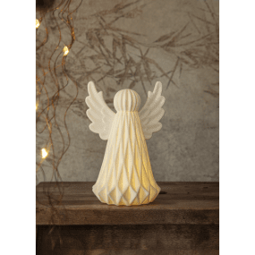 Vinter 20cm Blanc De Star Trading - Il diffuse une lumi&egrave;re blanche chaude et chaleureuse pour une ambiance agr&eacute;able.