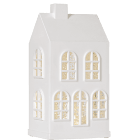 Vinter 22cm Blanc De Star Trading - Placez-la sur une table ou une &eacute;tag&egrave;re pour une ambiance chaleureuse de l'Avent et de No&euml;l.
