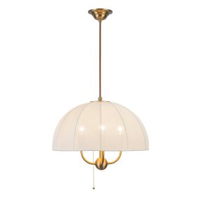 Crosby Ø45 Or brossé De Elstead Lighting - L'allumage et l'extinction se font gr&acirc;ce &agrave; un interrupteur &agrave; tirette d&eacute;coratif.