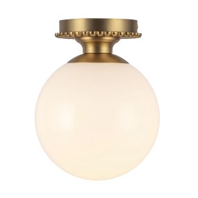 Otis Ø20 Or brossé De Elstead Lighting - Otis est un plafonnier d&eacute;coratif aux formes douces et aux d&eacute;tails d&eacute;licats.