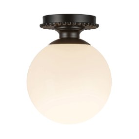 Otis Ø20 Noir De Elstead Lighting - Otis est un plafonnier d&eacute;coratif aux formes douces et aux d&eacute;tails d&eacute;licats.