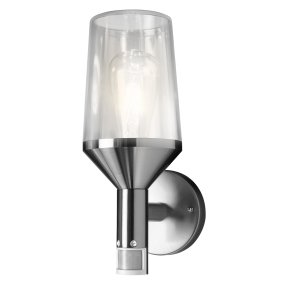 Calice Sensor Stål lampe d’extérieur De Ledvance - Le design élégant et le diffuseur en verre transparent créent un effet d'éclairage accueillant, parfait pour les entrées, les façades et les terrasses.