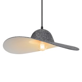 Felt Hat Ø50 Gris foncé suspension De Ledvance - Felt Hat &auml;r en vacker pendel med sk&auml;rm formad som en hatt gjord av filt, vilket ger en fin och varm ljusspridning i rummet.