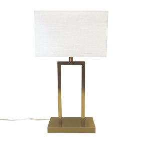 Gemma 52cm Laiton De Nordic Lighting - Une &eacute;l&eacute;gante lampe de table en m&eacute;tal, finition laiton, qui cr&eacute;e une ambiance chaleureuse et raffin&eacute;e.