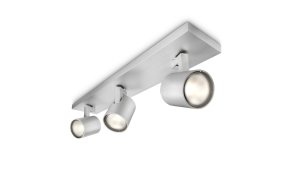 Runner 3 Aluminium spot De Philips - Le boîtier en aluminium de couleur argentée complète parfaitement la source lumineuse.