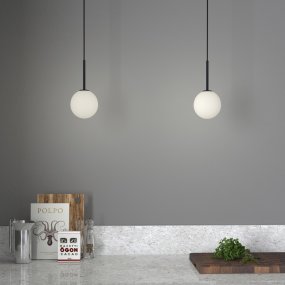 Ballon Ø14 Noir mat suspension De Herstal - Placera Ballon pendel i ditt vardagsrum som ett kluster eller k&ouml;k f&ouml;r att ge ditt hem en trendig, ungdomlig atmosf&auml;r och en str&aring;lande personlighet eller varf&ouml;r inte &ouml;ver nattduksbordet!