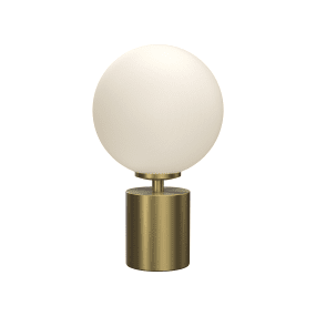 Ballon 24cm Laiton lampe de table De Herstal - Ce dernier diffuse une lumière douce et agréable, créant une ambiance chaleureuse et accueillante.