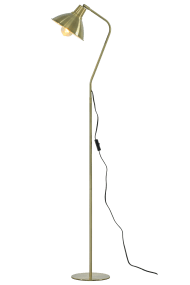 Ostri Laiton antique lampadaire De Aneta Lighting - Le lampadaire Ostri pr&eacute;sente un design classique et intemporel, en m&eacute;tal avec une finition en laiton antique.