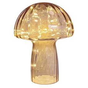 Mushroom 23cm Beige lampe de table De Pixie Design - Il est &eacute;quip&eacute; d&#39;une minuterie et d&#39;un variateur pratique &agrave; 5 niveaux pour r&eacute;gler la lumi&egrave;re selon les besoins, ce qui le rend parfait &agrave; la fois comme &eacute;clairage de travail et comme &eacute;clairage de soir&eacute;e chaleureux.