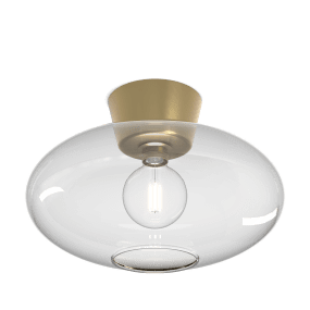 Bullo Ø38 Laiton/transparent De Belid - Placez-le dans un couloir, une cuisine, une salle de bain ou une chambre.