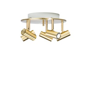 Cato 5 Laiton poli spot De Belid - Cato est un spot en m&eacute;tal disponible en plusieurs mod&egrave;les et coloris.