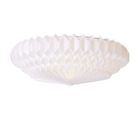 Poppy Ø57 Blanc plafonnier De CO Bankeryd - Poppy a un look classique et moderne avec son abat-jour plissé.