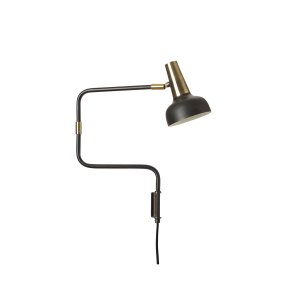 Ray Noir lampe de lecture De CO Bankeryd - L'applique murale Ray a un look moderne et est id&eacute;ale pour des heures de lecture agr&eacute;ables.