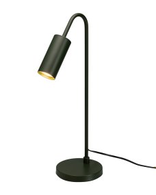 Curve 50cm vert foncé De By Rydéns - Curve est une lampe de table &eacute;l&eacute;gante en m&eacute;tal, avec une finition vert fonc&eacute; mate.