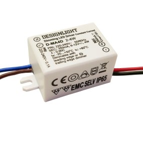 D-MA4D alimentation dimmable De Designlight - Ce driver de 4 W au design minimaliste est idéal pour une installation dans des boîtiers encastrés A/B ou RED, ou pour un montage par vis en tant que luminaire extérieur.