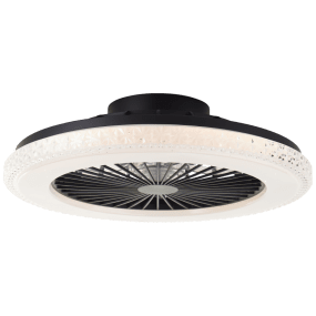 Badria Ø50 Noir De Brilliant - L'intensit&eacute; de l'&eacute;clairage LED est r&eacute;glable, et sa temp&eacute;rature de couleur est ajustable, d'une lumi&egrave;re chaude et agr&eacute;able &agrave; une lumi&egrave;re blanche vive, proche de la lumi&egrave;re du jour.
