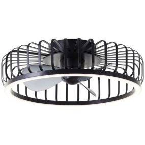 Capo Ø48 Noir De Brilliant - Gr&acirc;ce &agrave; la t&eacute;l&eacute;commande incluse, vous pouvez facilement r&eacute;gler la luminosit&eacute; et la temp&eacute;rature de couleur, du blanc chaud (2&nbsp;700 K) &agrave; la lumi&egrave;re du jour (6&nbsp;500 K).