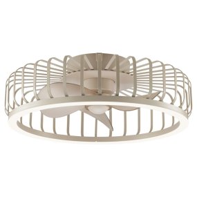Capo Ø48 Beige De Brilliant - Gr&acirc;ce &agrave; la t&eacute;l&eacute;commande incluse, vous pouvez facilement r&eacute;gler la luminosit&eacute; et la temp&eacute;rature de couleur, du blanc chaud (2&nbsp;700 K) &agrave; la lumi&egrave;re du jour (6&nbsp;500 K).