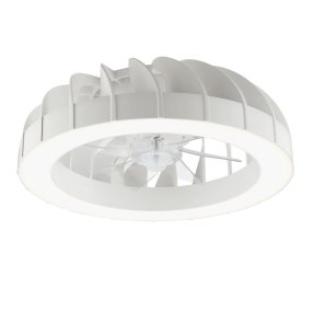Fanora Ø46 Blanc De Brilliant - La luminosit&eacute;, la temp&eacute;rature de couleur, les effets RVB et la vitesse du ventilateur sont facilement r&eacute;glables.
