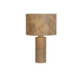 Isla 48cm Nature lampe de table De Searchlight - Idéale comme éclairage décoratif dans un salon, une chambre ou un couloir, cette lampe devient rapidement un élément de design expressif, alliant lumière et sérénité.