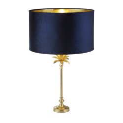 Palm 45cm Bleu lampe de table De Searchlight - La lampe Palm Tree est la combinaison parfaite de style et de fonctionnalité et ajoute une touche élégante à votre salon ou votre chambre.