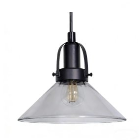 Mäster Ø20 Noir/Fumé lampe de fenêtre De Lampan - La lampe est fournie avec un c&acirc;ble en plastique noir de 3,5 m et une prise.