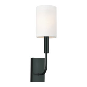Brianna 36cm Noir De Elstead Lighting - Brianna est id&eacute;ale pour cr&eacute;er une ambiance chaleureuse, par exemple dans un salon, une chambre ou un couloir.