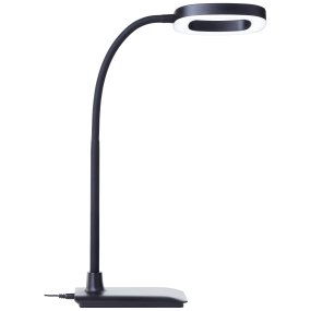 Maskat 43cm Noir lampe de bureau De Brilliant - La lampe de bureau Maskat est fabriquée en plastique robuste et séduit par son design moderne et minimaliste, idéal pour les bureaux à domicile, les salles d'étude ou les coins bureau.