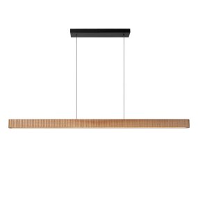 Bannister 150cm Bois clair suspension De Lucide - Pour s'adapter à tous les environnements et à tous les besoins, la température de couleur est facilement réglable lors de l'installation grâce à un commutateur DIP : d'une lumière chaude et tamisée à une lumière blanche plus vive.
