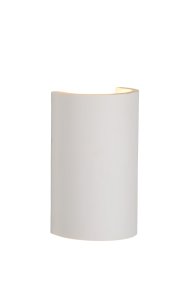 Gipsy 18cm Blanc De Lucide - Id&eacute;ale pour cr&eacute;er une ambiance chaleureuse dans une entr&eacute;e, elle s'int&egrave;gre aussi parfaitement dans une chambre, un salon ou un bureau.