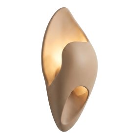 Yacinte 30cm Beige De Lucide - Yacinte est une applique murale d&eacute;corative en b&eacute;ton beige aux formes douces et organiques, qui apporte une touche d'&eacute;l&eacute;gance et de modernit&eacute; &agrave; toute pi&egrave;ce.