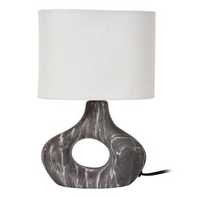 Tomeo 30cm Noir lampe de table De Lucide - La lampe de table Tomeo allie des formes douces à un design élégant et décoratif.