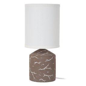 Fran 30cm Taupe lampe de table De Lucide - Fran est idéale sur une table d'appoint, une table de chevet ou un bureau.