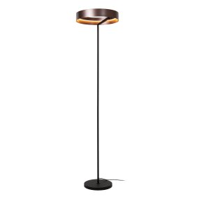 Leonard Brun lampadaire De Lucide - Leonard est id&eacute;al pour le salon et convient aussi bien &agrave; un &eacute;clairage g&eacute;n&eacute;ral qu'&agrave; la cr&eacute;ation d'une ambiance chaleureuse et intime.